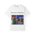 Political Satire T-Shirt — "Democracts vs Republican" Trash vs Garbage Design